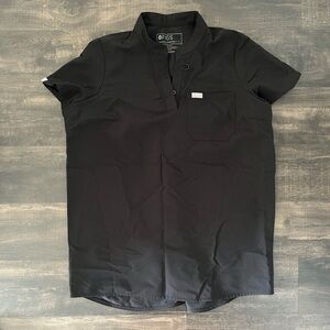 Figs Maternity Mandarin Collar Scrub Top size S